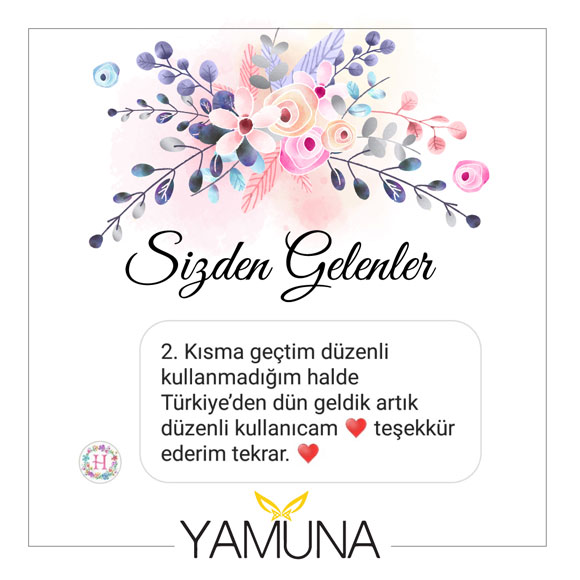 yamuna korse müşteri memnuniyet