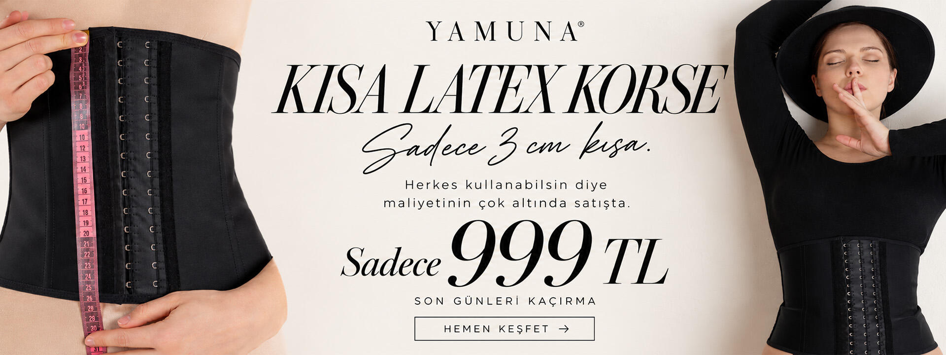 kısa latex korse