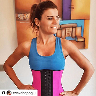 ece vahapoglu exclusive pembe korse