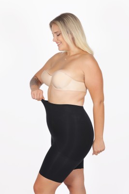 Body Shaper Miederhose mit hoher Taille in Schwarz - Thumbnail
