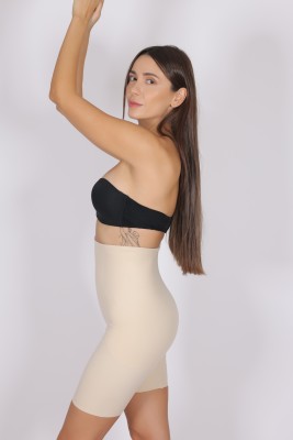 Body Shaper Miederhose mit hoher Taille in Naked - Thumbnail