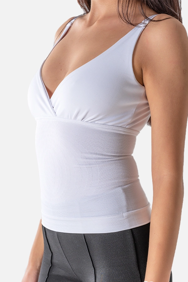 Korseli Emzirme Atleti Beyaz - YAMUNA