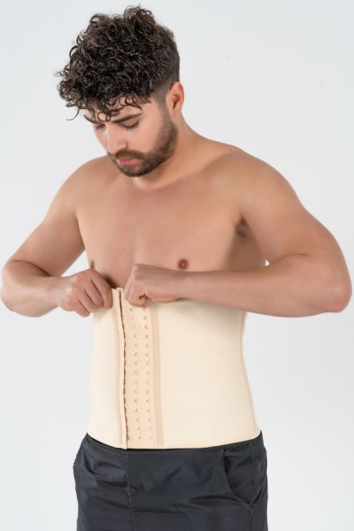 Latex Waist Trainer Man Beige - YAMUNA