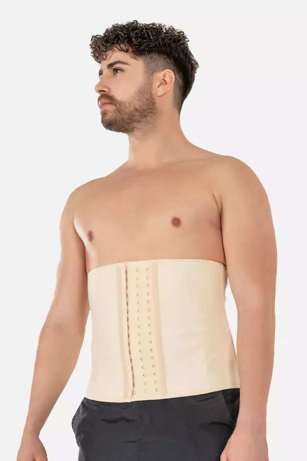 Latex Waist Trainer Man Beige - YAMUNA