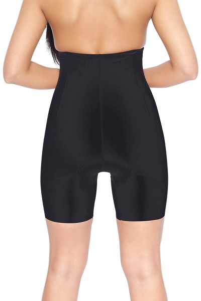 Outlet Body Shaper Miederhose mit hoher Taille in Schwarz 