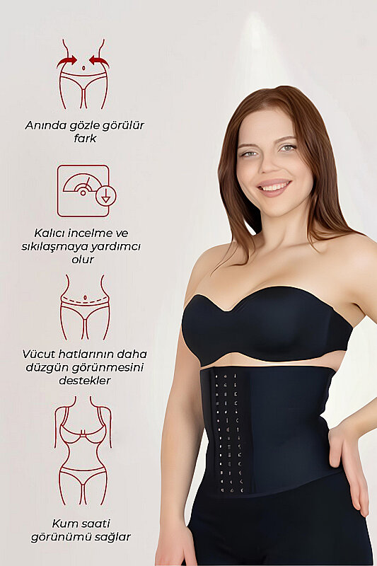 Kısa Latex Korse Siyah (Seri Sonu) - 3