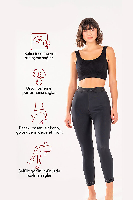 Neoprene Sweat Sauna Leggings - YAMUNA