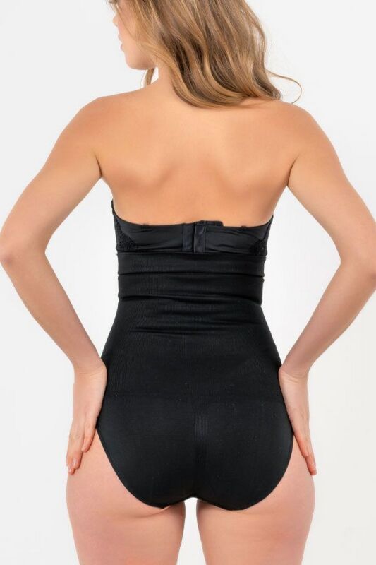 High Waist Slip Shapewear Black - YAMUNA (1)