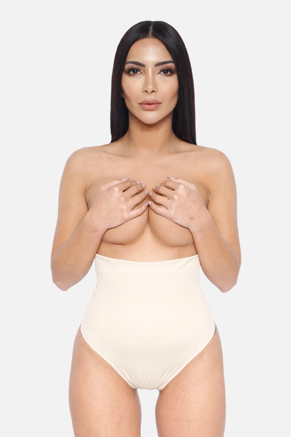 Yüksek Bel String Korse Ten - YAMUNA