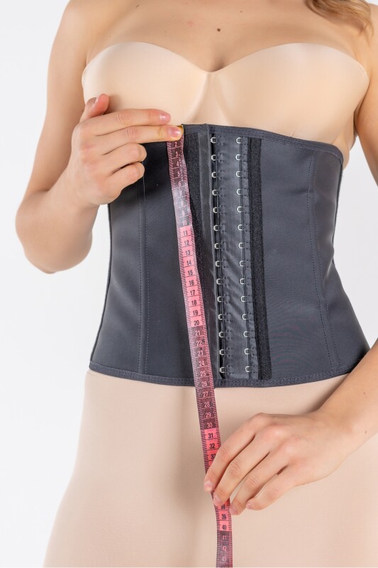 Ymn Shaper Kısa Latex Korse Siyah - YAMUNA