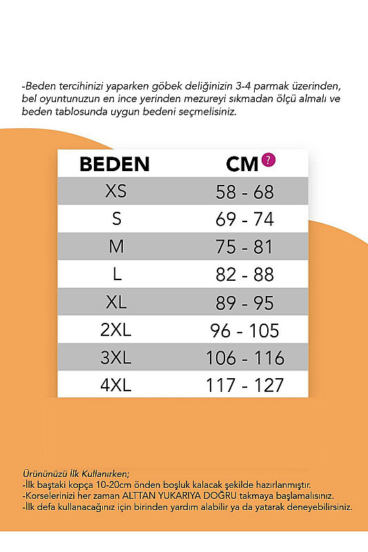 Ymn Shaper Kısa Latex Korse Ten - 6