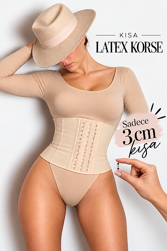 Ymn Shaper Kısa Latex Korse Ten - YAMUNA